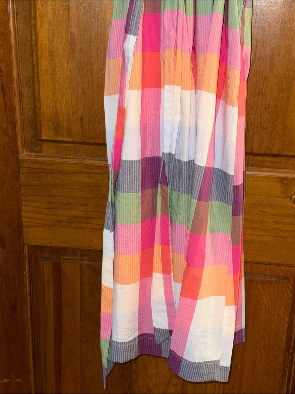 EUC Kate Spade x Target madras plaid midi dress w/tie belt worn 1x size medium - Picture 13 of 13